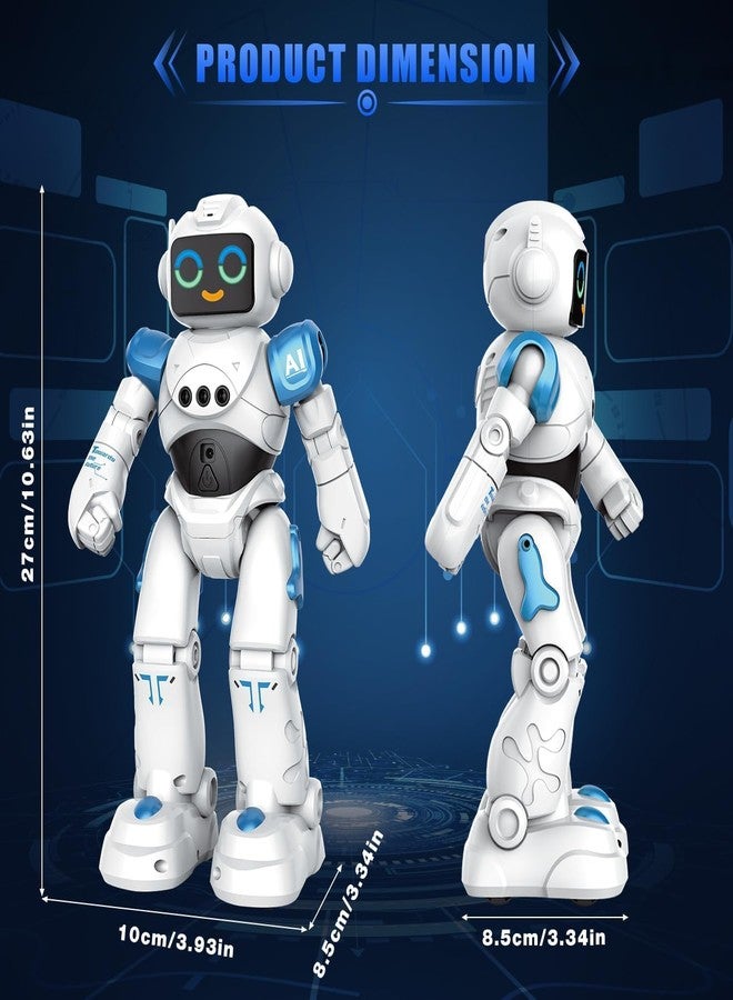 Onecado ألعاب روبوت Onecado RC للأطفال - روبوت ذكي ناطق يعمل بالتحكم عن بعد، مزود بخاصية استشعار الإيماءات وقابل للبرمجة، مناسب للأطفال من عمر 3 إلى 8 سنوات، هدية مثالية لأعياد الميلاد للأولاد والبنات - Image 2